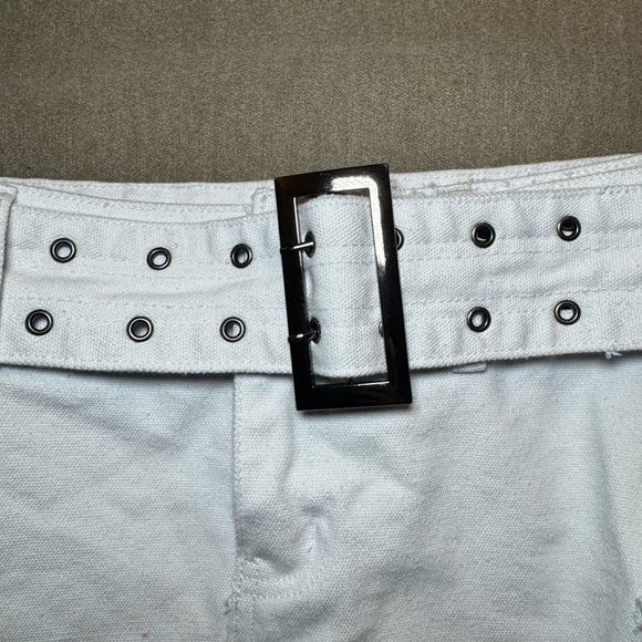NWT Princess Polly White Denim Cargo Mini Skirt - Picture 4 of 7